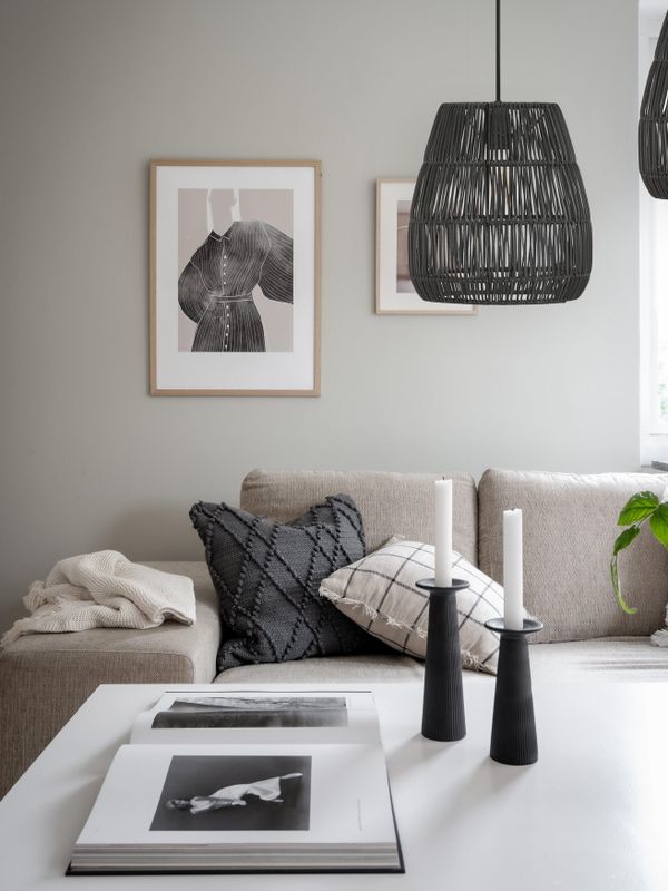 PR Home Saigon Taklampa Svart 38 cm