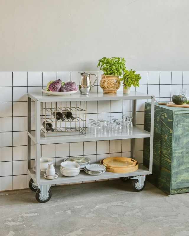 House Doctor Trolley Reol med 4 hjul Grå