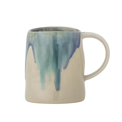 Bloomingville Yori Mugg, Blå, Stengods - 6-pack