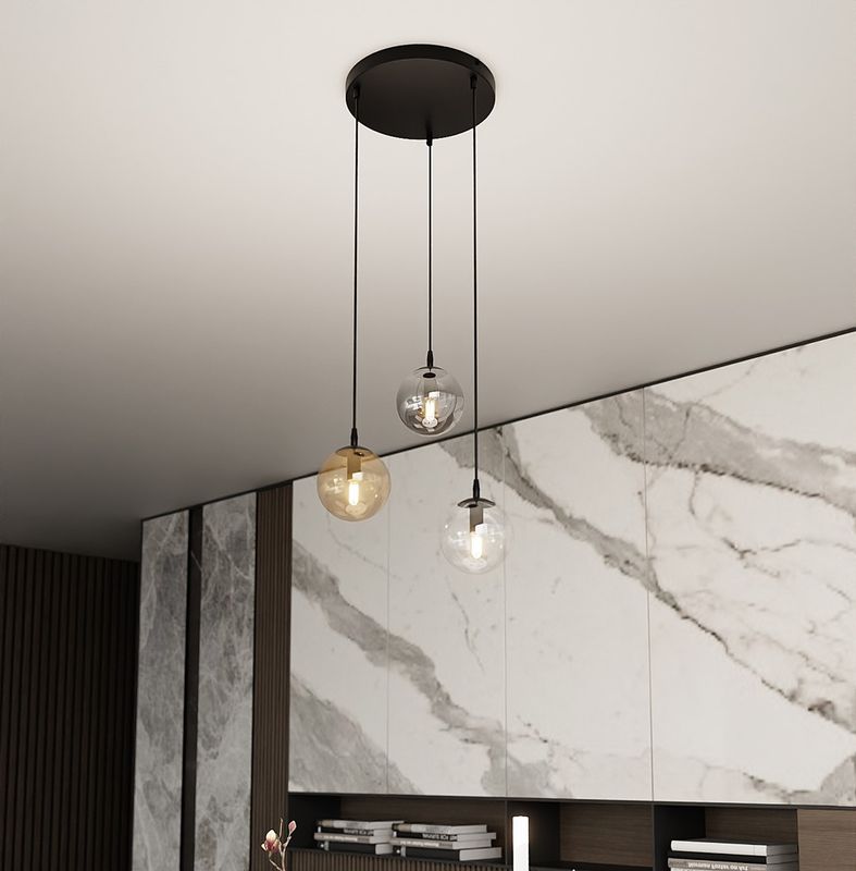 Emibig Lighting Taklampa COSMO 3 BL PREMIUM MIX