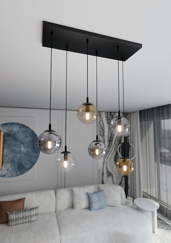 Emibig Lighting Taklampa COSMO 6 BL MIX1