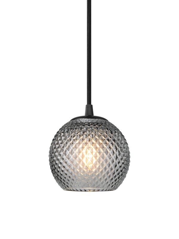 Halo Design Nobb - Pendellampa Rök, Svart Ø12.5 cm