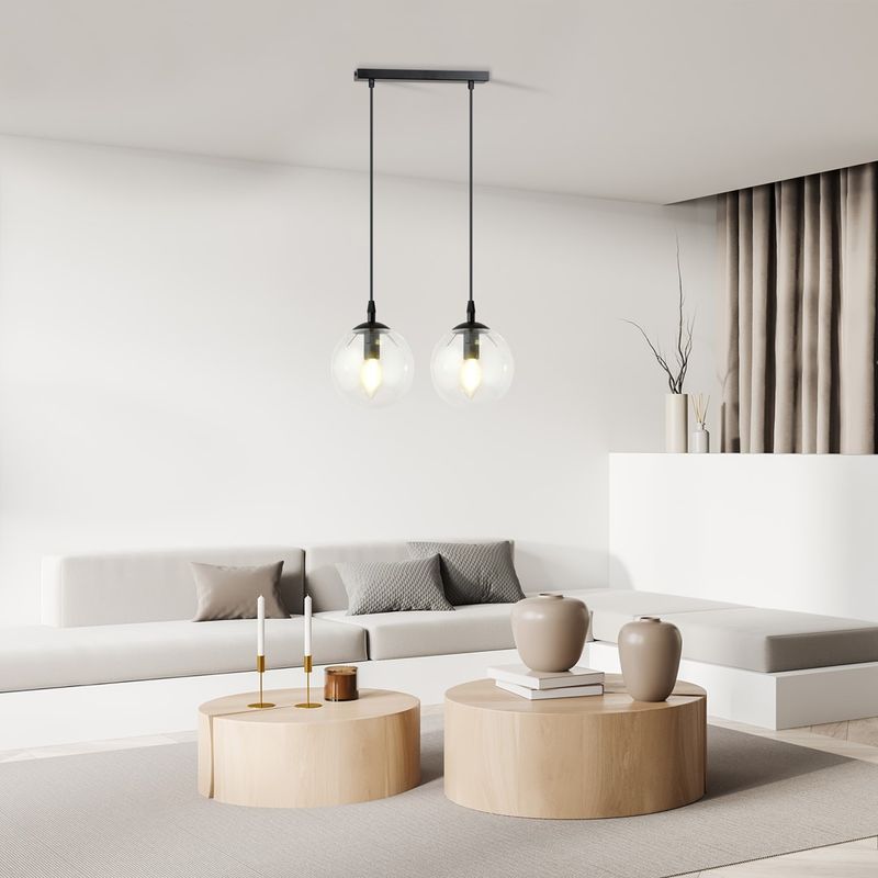 Emibig Lighting Taklampa COSMO 2 BL TRANSPARENT