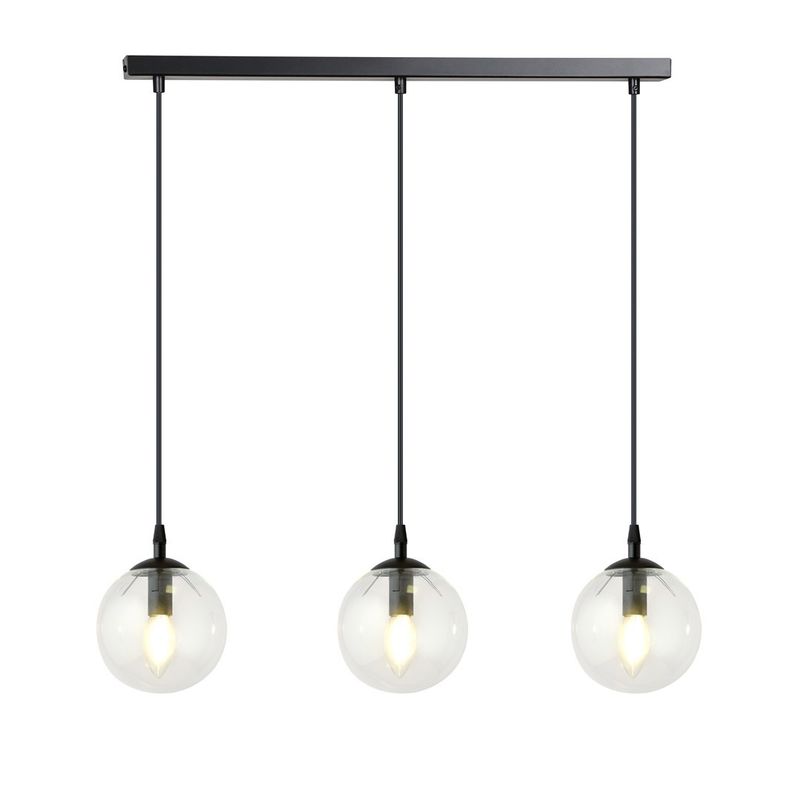 Emibig Lighting Taklampa COSMO 3 BL TRANSPARENT