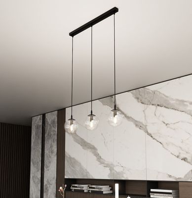 Emibig Lighting Taklampa COSMO 3 BL TRANSPARENT