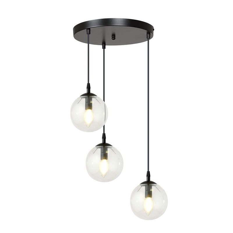 Emibig Lighting Taklampa COSMO 3 BL PREMIUM TRANSPARENT