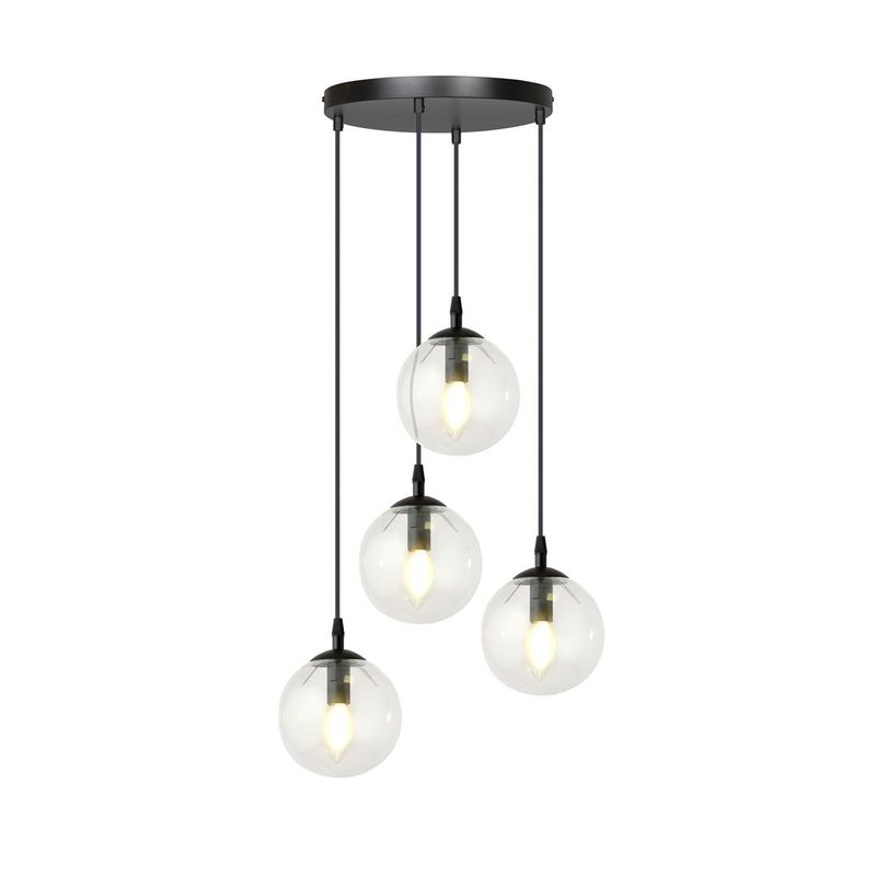 Emibig Lighting Taklampa COSMO 4 BL PREMIUM TRANSPARENT