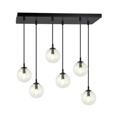 Emibig Lighting Taklampa COSMO 6 BL TRANSPARENT