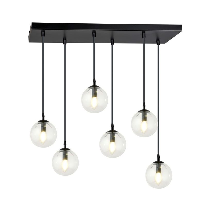 Emibig Lighting Taklampa COSMO 6 BL TRANSPARENT