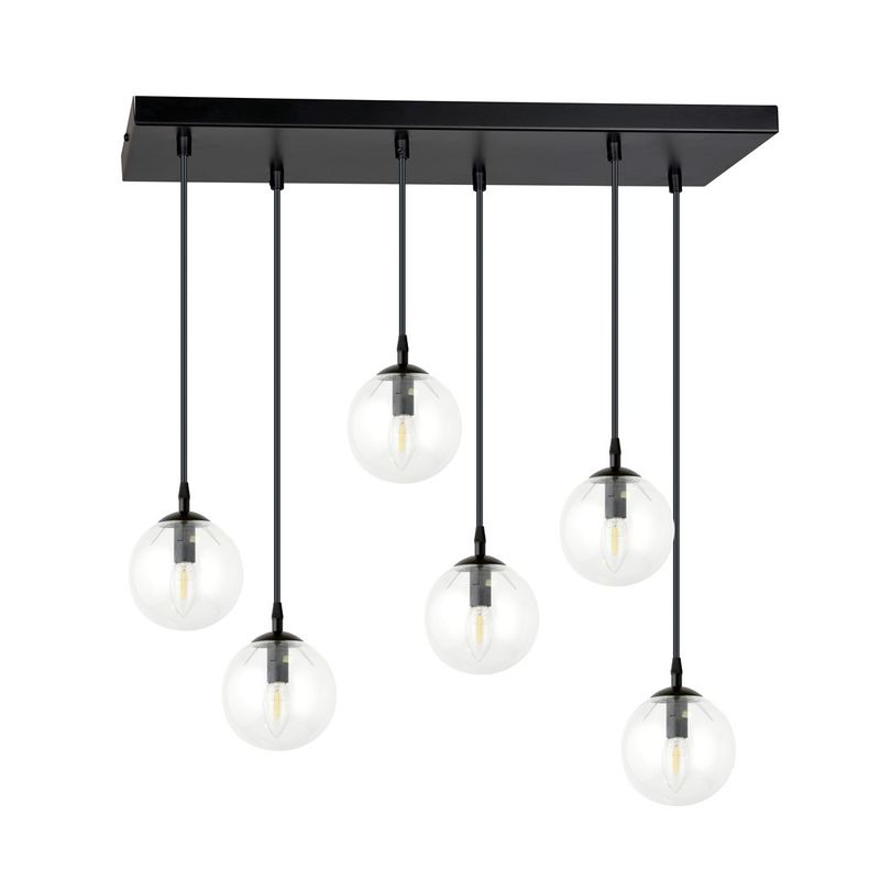 Emibig Lighting Taklampa COSMO 6 BL TRANSPARENT