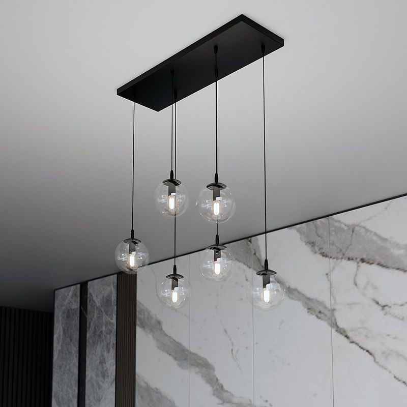 Emibig Lighting Taklampa COSMO 6 BL TRANSPARENT