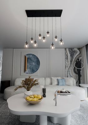 Emibig Lighting Taklampa COSMO 9 BL TRANSPARENT