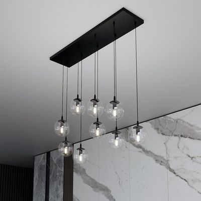 Emibig Lighting Taklampa COSMO 9 BL TRANSPARENT