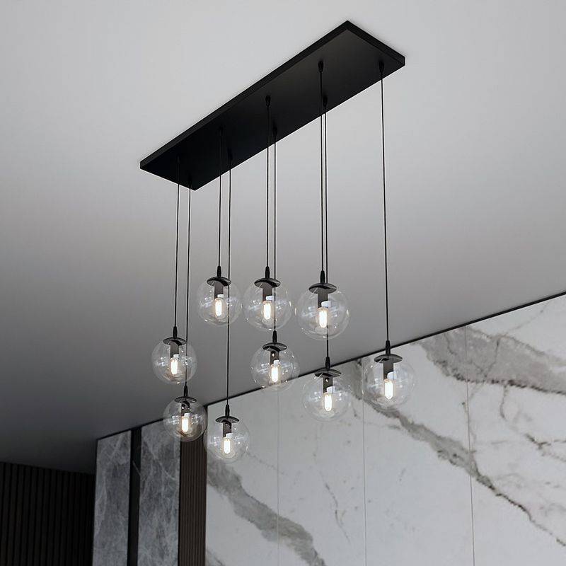 Emibig Lighting Taklampa COSMO 9 BL TRANSPARENT