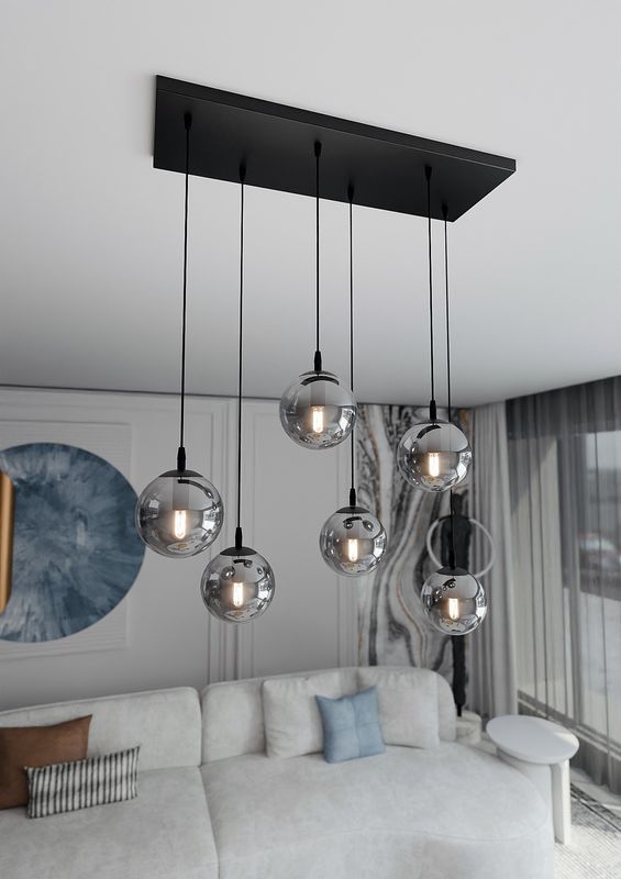 Emibig Lighting Taklampa COSMO 6 BL GRAFIT
