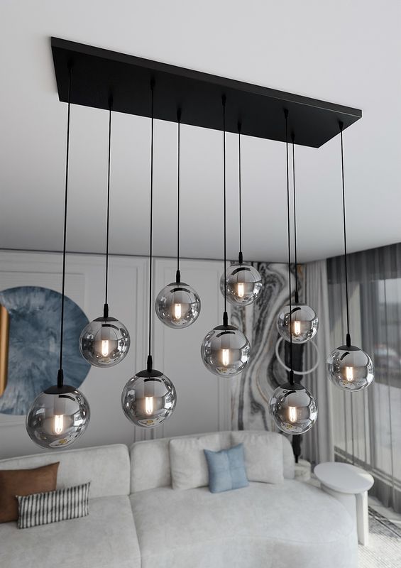 Emibig Lighting Taklampa COSMO 9 BL GRAFIT