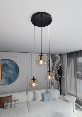 Emibig Lighting Taklampa COSMO 3 BL PREMIUM HONUNG
