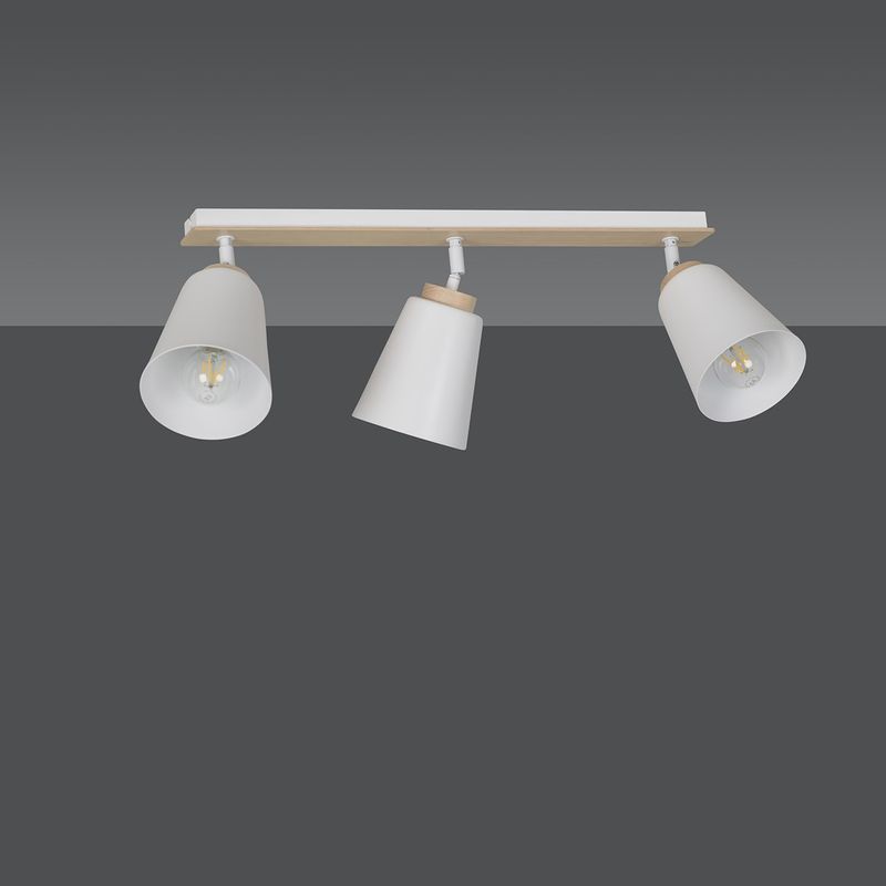 Emibig Lighting Taklampa ATLAS 3 VIT