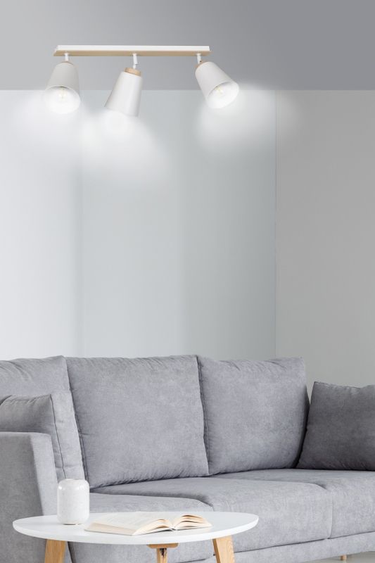 Emibig Lighting Taklampa ATLAS 3 VIT