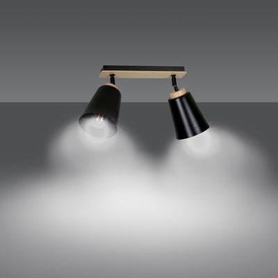 Emibig Lighting Taklampa ATLAS 2 SVART