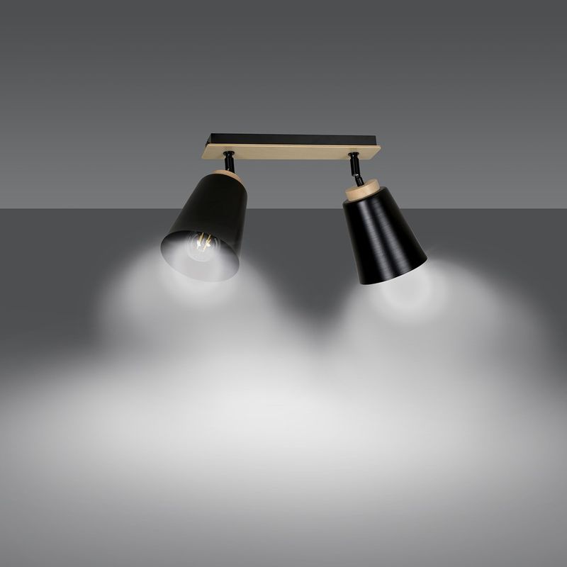 Emibig Lighting Taklampa ATLAS 2 SVART