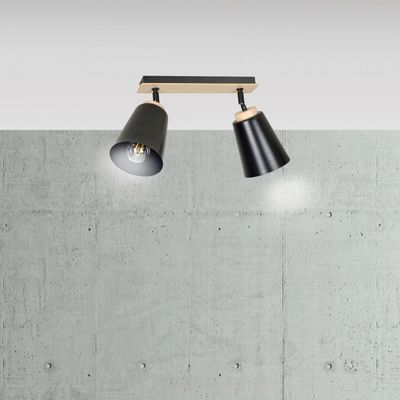 Emibig Lighting Taklampa ATLAS 2 SVART