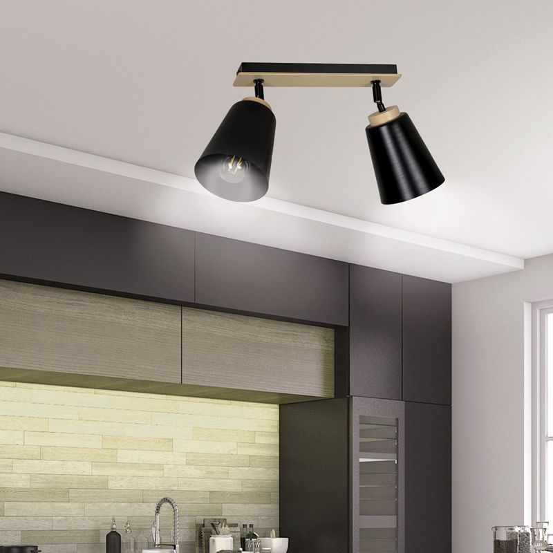 Emibig Lighting Taklampa ATLAS 2 SVART