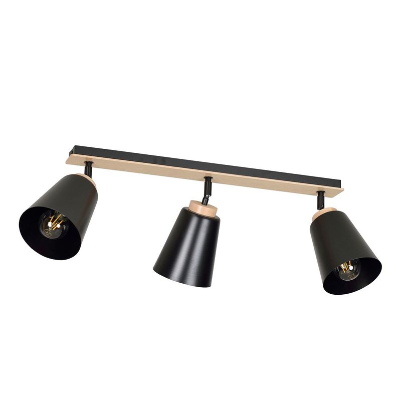 Emibig Lighting Taklampa ATLAS 3 SVART