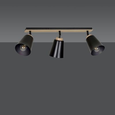 Emibig Lighting Taklampa ATLAS 3 SVART