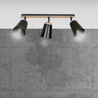 Emibig Lighting Taklampa ATLAS 3 SVART