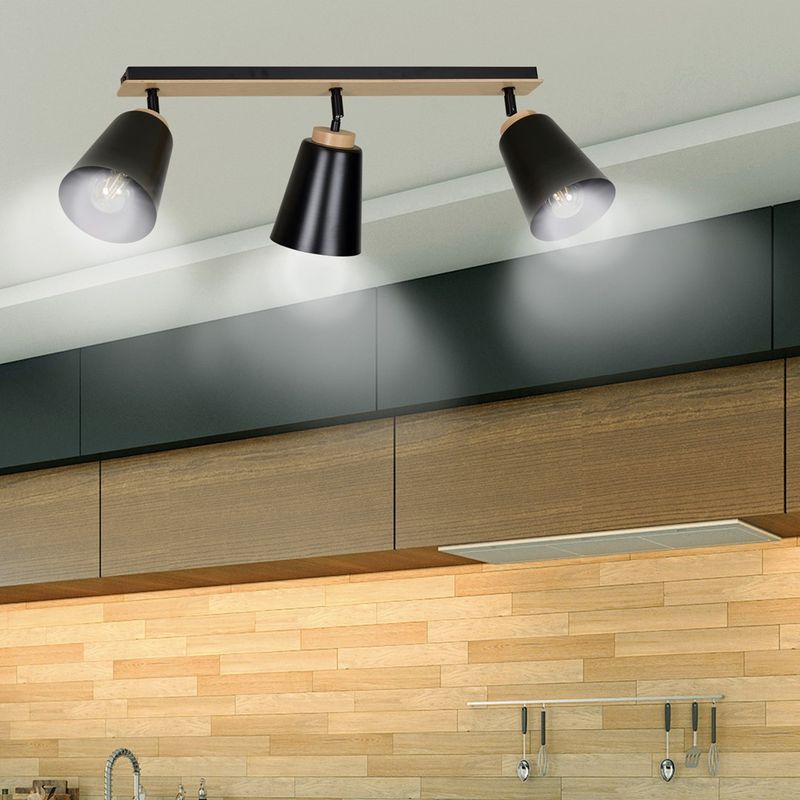 Emibig Lighting Taklampa ATLAS 3 SVART