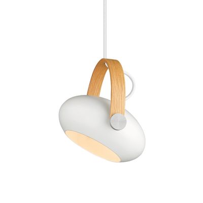 Halo Design D.C Pendant Pendellampa Vit, Oak Ø18 cm