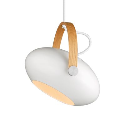 Halo Design D.C Pendant Pendellampa Vit, Oak Ø26 cm