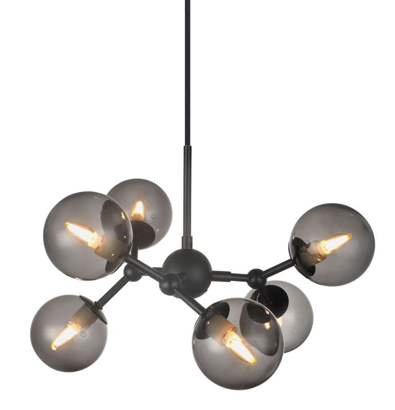 Halo Design ATOM mini Pendellampa Svart, Rök Ø45 cm