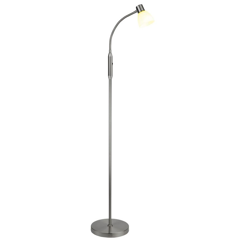 Halo Design HUDSON Floor Golvlampa Steel, Opalic 120 cm