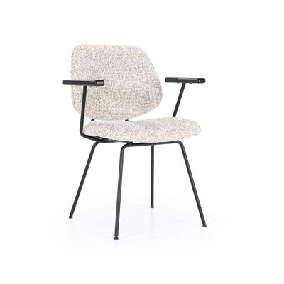 Eleonora Stol Jon med armstöd - Beige Maywood