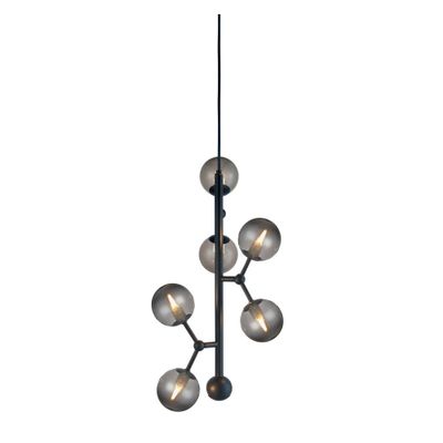 Halo Design ATOM Vertical Pendellampa Svart, Rök Ø31 cm