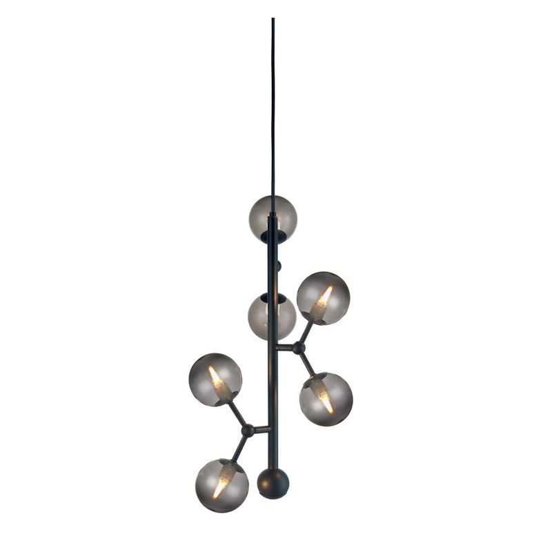 Halo Design ATOM Vertical Pendellampa Svart, Rök Ø31 cm