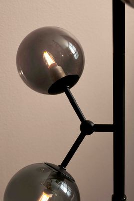 Halo Design ATOM floorlamp, Golvlampa Svart, Rök 155 cm