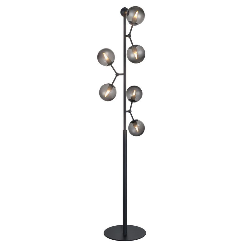 Halo Design ATOM floorlamp, Golvlampa Svart, Rök 155 cm