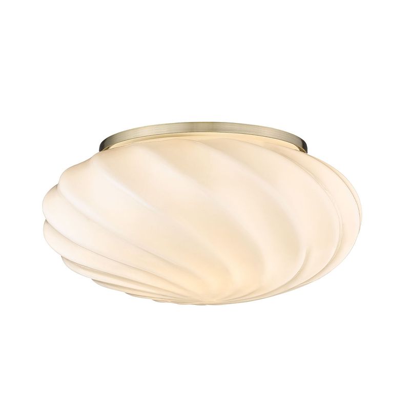 Halo Design Twist wall/ceiling Vägglampa Opal, Mässing Ø25 cm