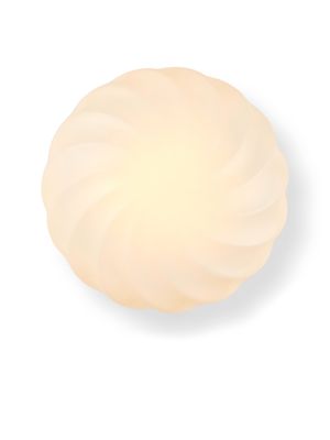 Halo Design Twist wall/ceiling Vägglampa Antik mässing, Opal Ø35 cm