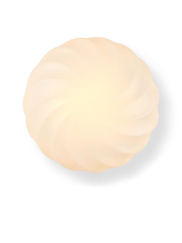 Halo Design Twist wall/ceiling Vägglampa Antik mässing, Opal Ø35 cm
