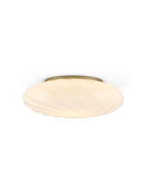 Halo Design Twist wall/ceiling Vägglampa Antik mässing, Opal Ø35 cm