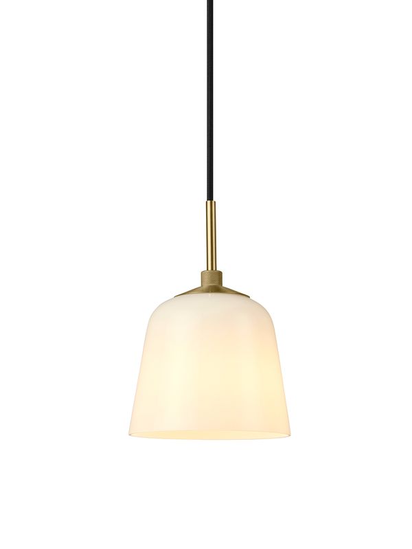 Halo Design Room 49 pendent Pendellampa Antik mässing, Opal Ø15 cm