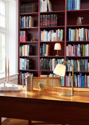 Halo Design Room 49 Table Bordslampa Antik mässing, Opal 40 cm