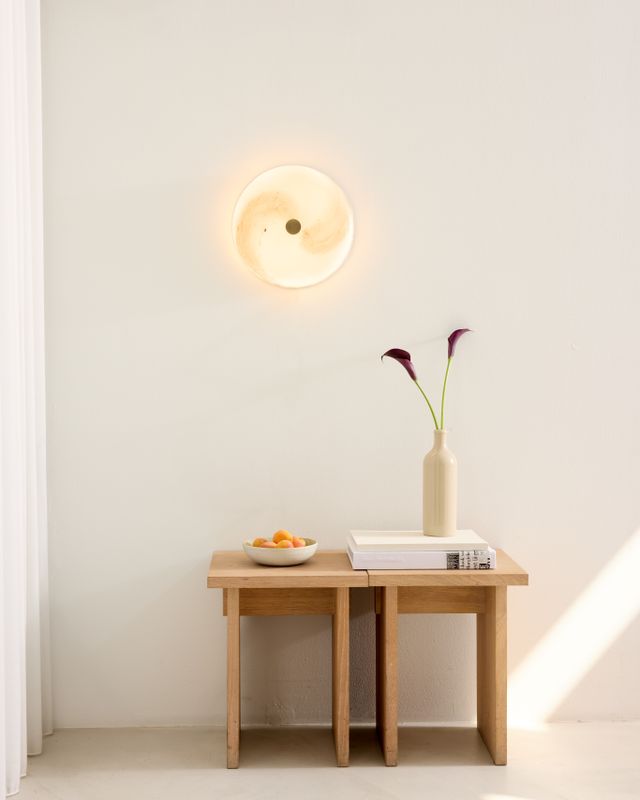 Halo Design Stockholm Plafond Vägglampa Marble grey Ø31 cm