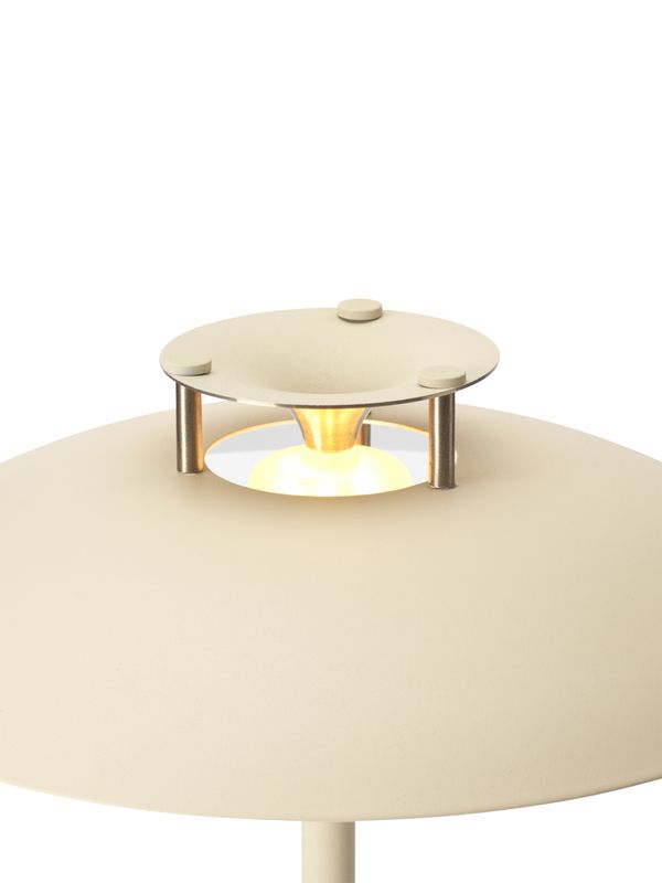 Halo Design Stepp 1-2-3 Portable Bordslampa Creme 30 cm