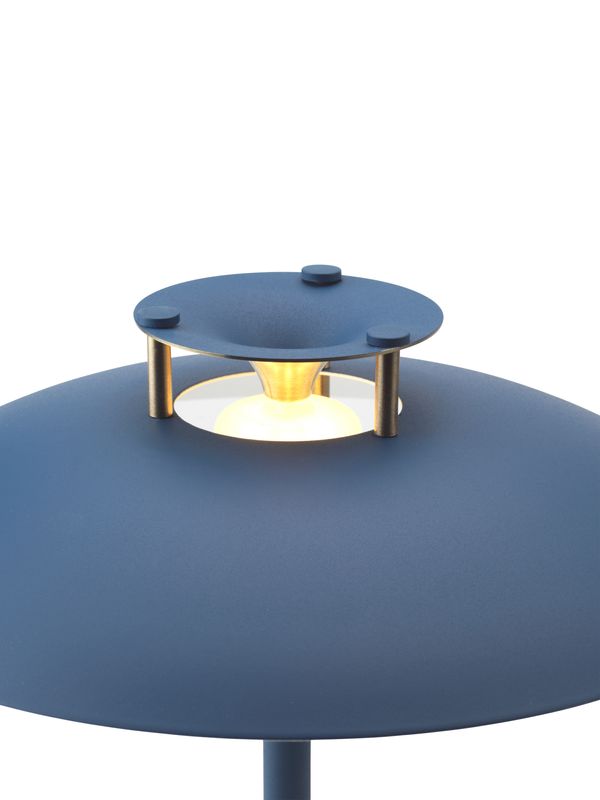 Halo Design Stepp 1-2-3 Portable Bordslampa Dark Blue 30 cm