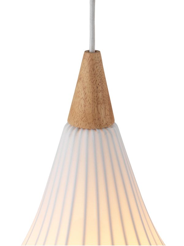 Halo Design Drops Textile Pendellampa Satin White Ø38 cm